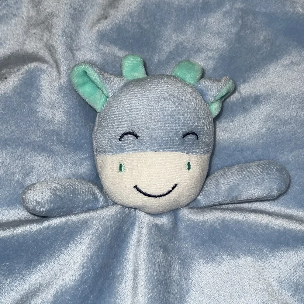 Baby Starters Dream Big Giraffe Security Blanket Lovey Plush Toy Blue‎ Green